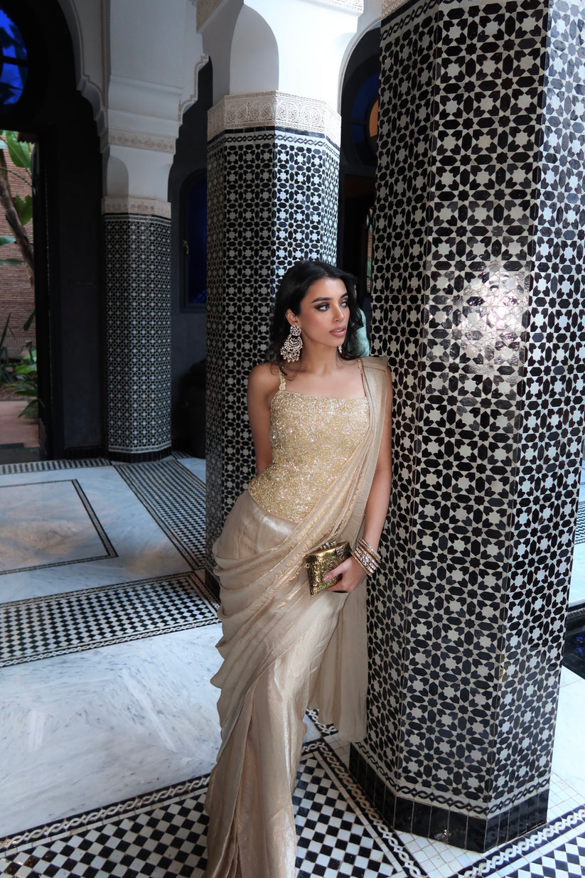 Designer 1 Minute Ready To Wear Pure Silk Saree for Party & Wedding