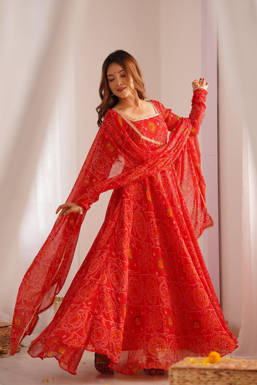 Wedding Wear Red Anarkali Suit