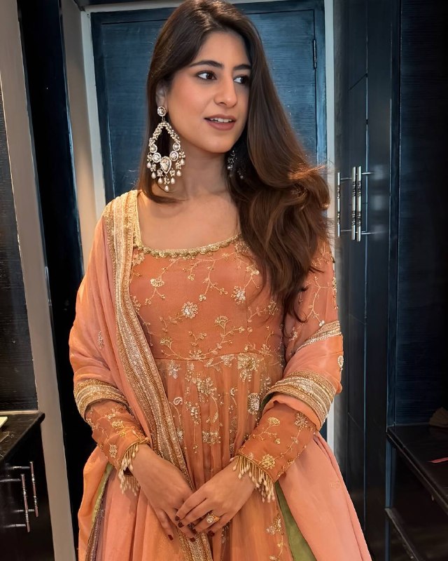 Peach Pink Sequin Embroidered Lehenga Choli Set with Dupatta for Women | Wedding & Festive Wear