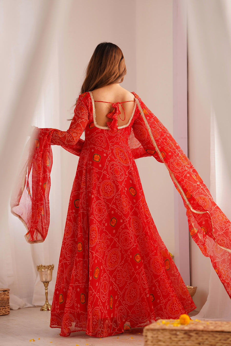 Wedding Wear Red Anarkali Suit