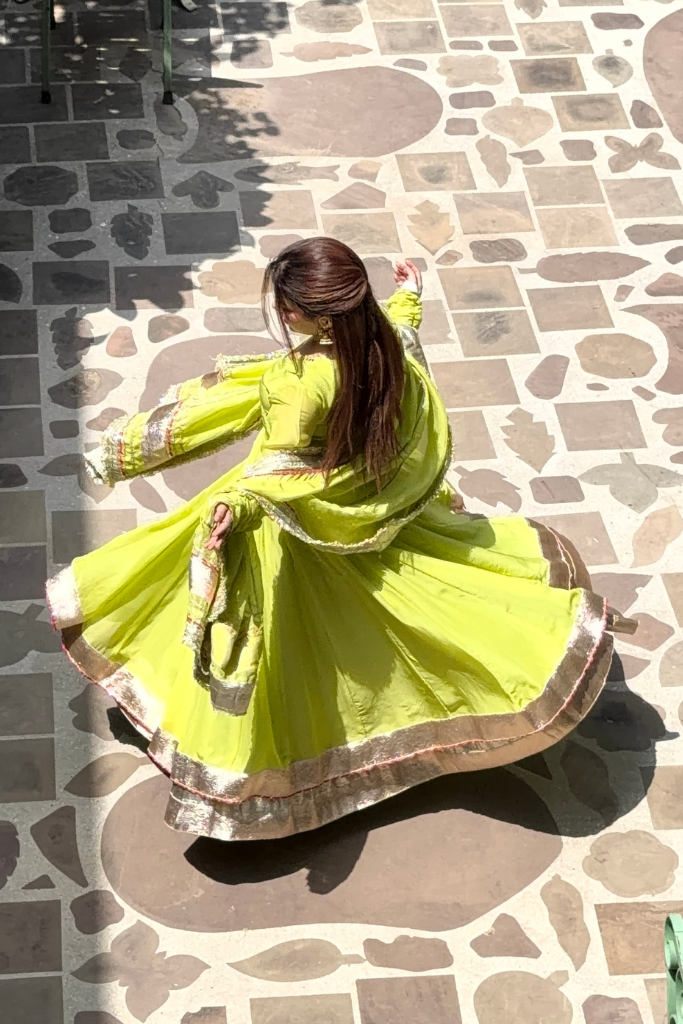 Lime Green Flared Anarkali Suit Set For Women | Ethnic Wear for Wedding, Party & Festive Occasions