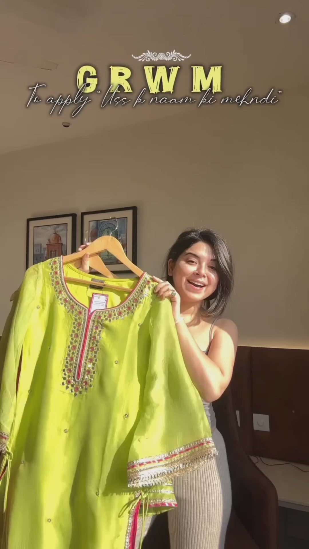 Festive Wear Parrot Color Palazzo Suit – Luxury Thread & Sequins Embroidery