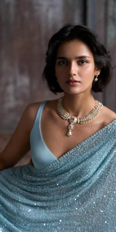 Bollywood Style Sequin Saree for Women