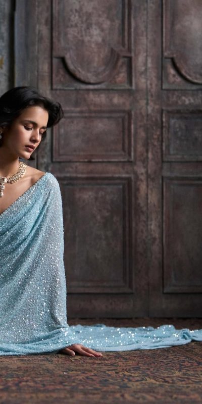 Bollywood Style Sequin Saree for Women