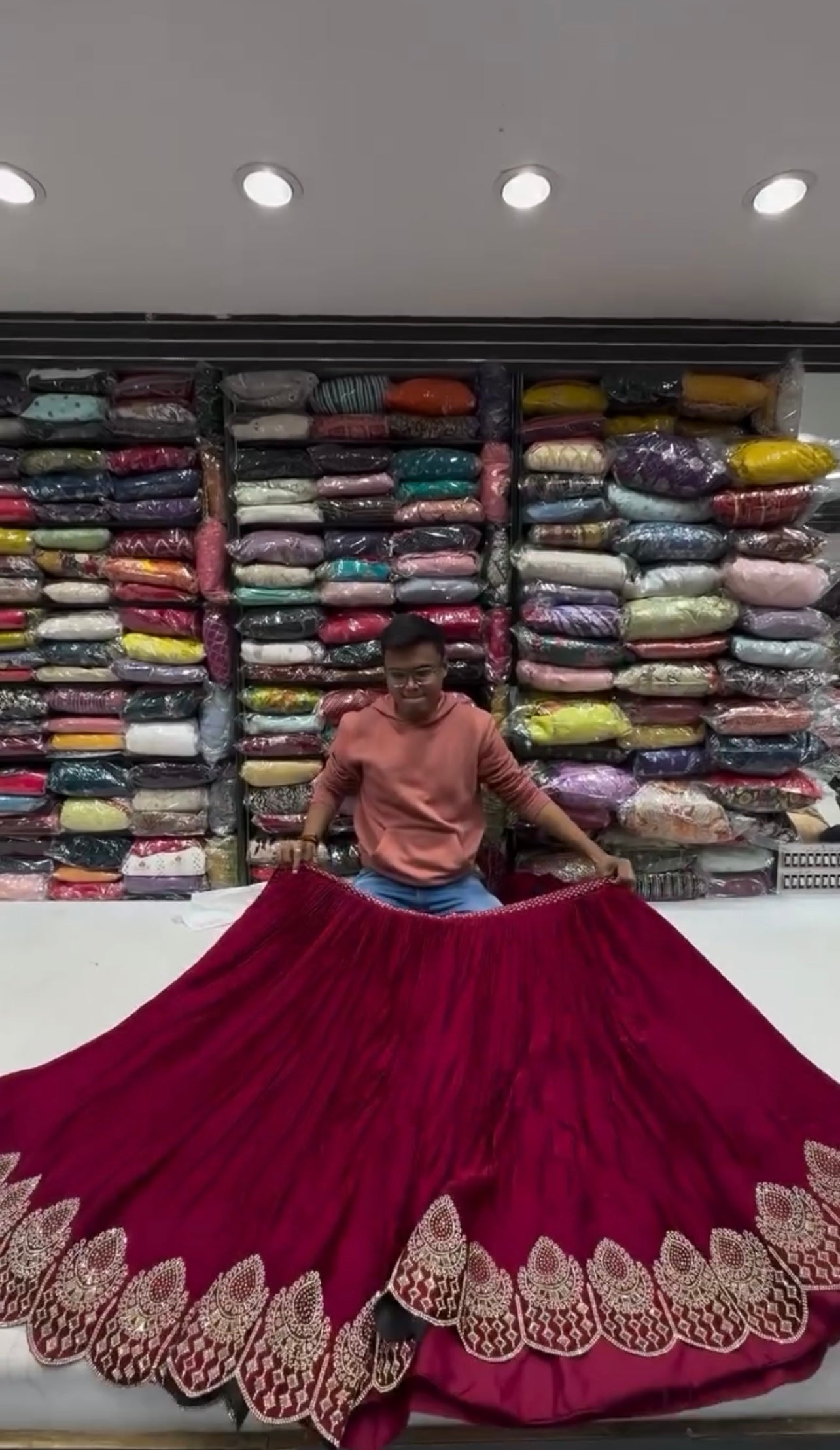 Trending Satin Silk Lehenga Choli with Stone & Real Mirror Work