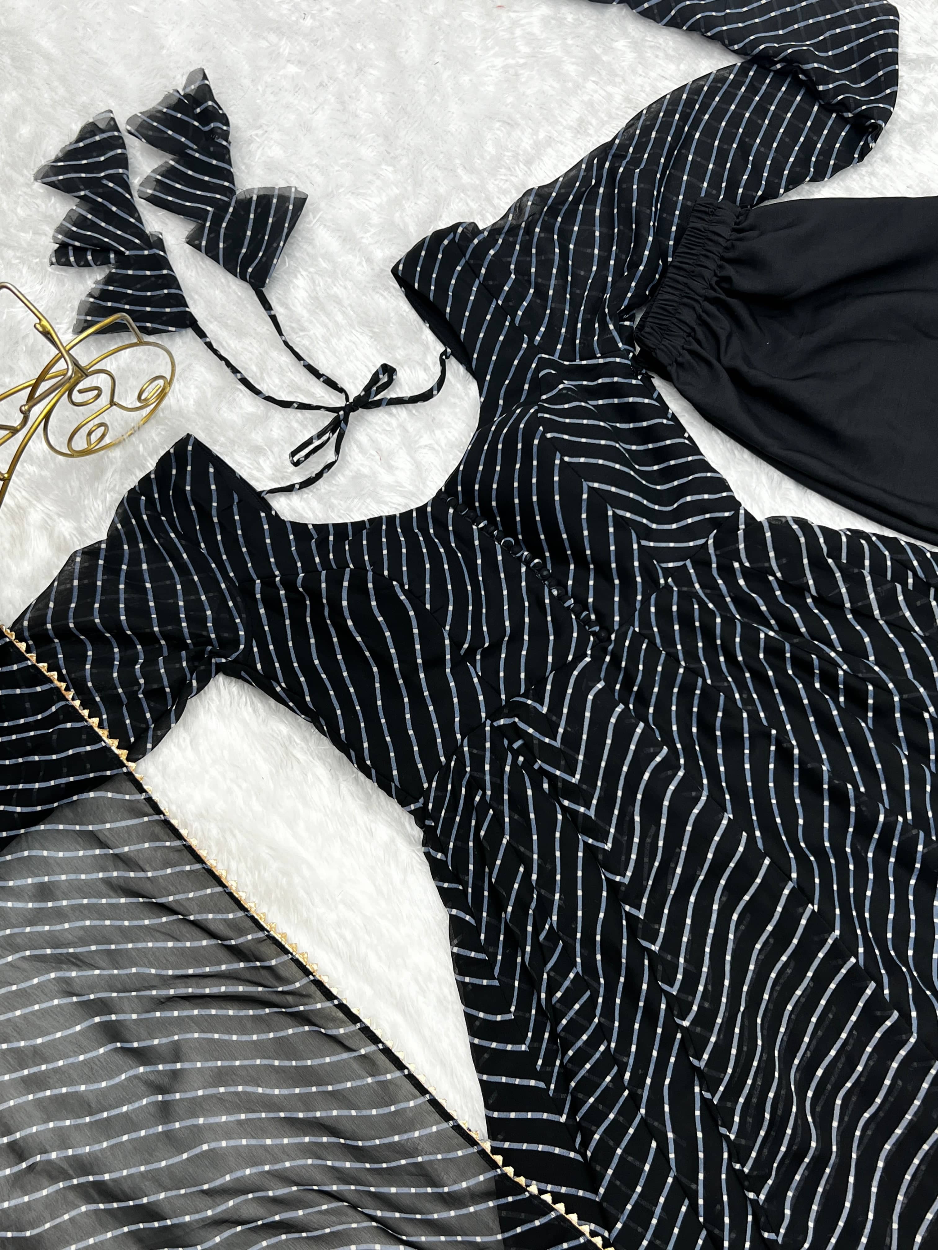 Splendid Faux Georgette Printed Fully Stitched Anarkali Pant Suit - Ethnicwish