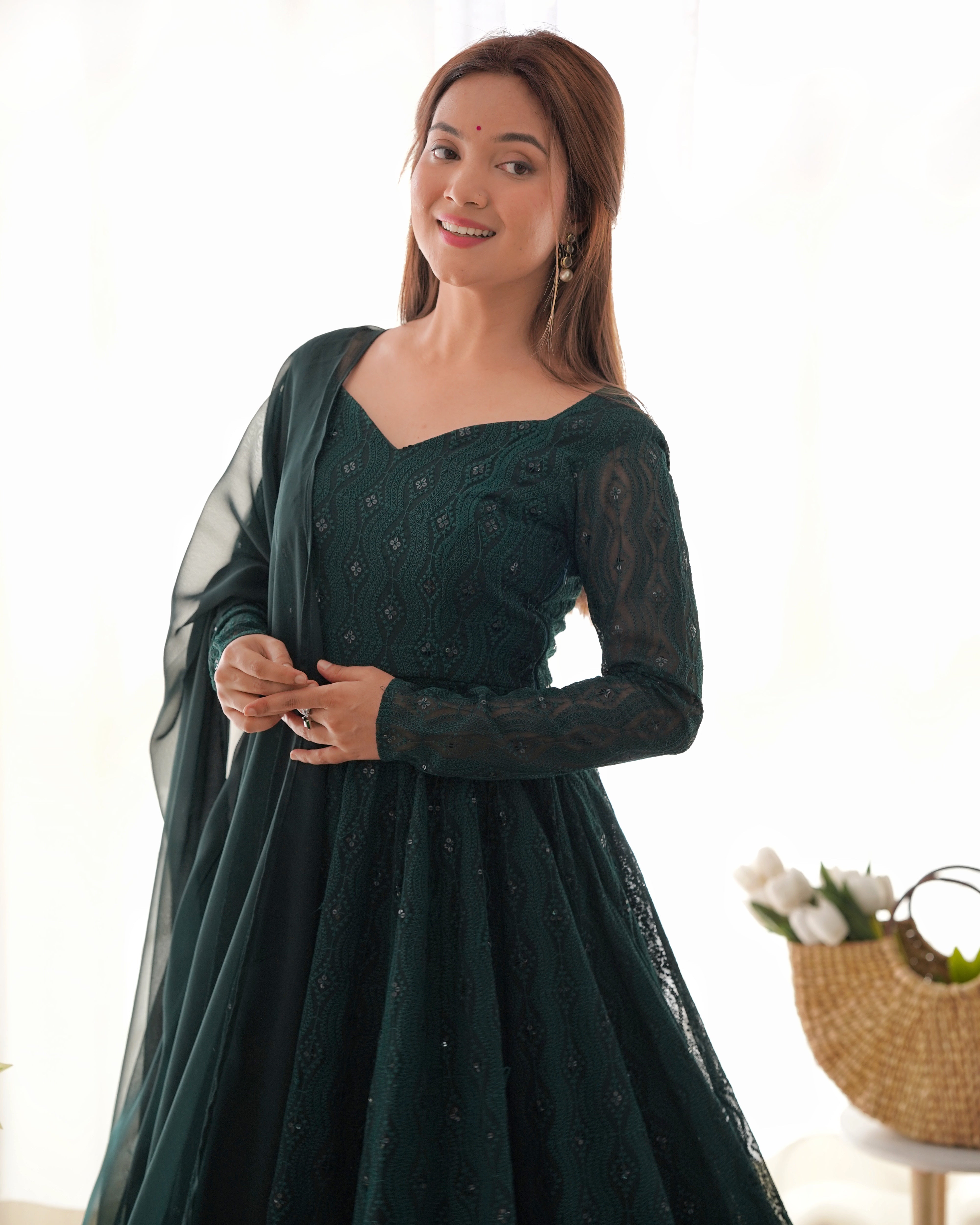 Festive Ivory Reverie of Timeless Beauty and Grace Suits