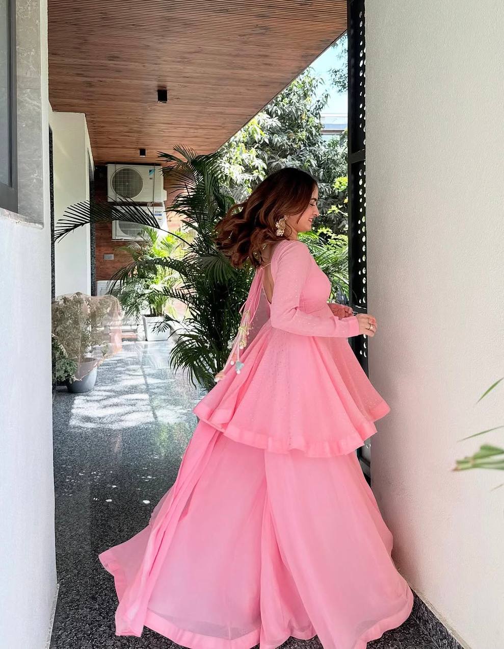 Baby Pink Sharara Suit for Women | Designer Wedding & Party Wear Set