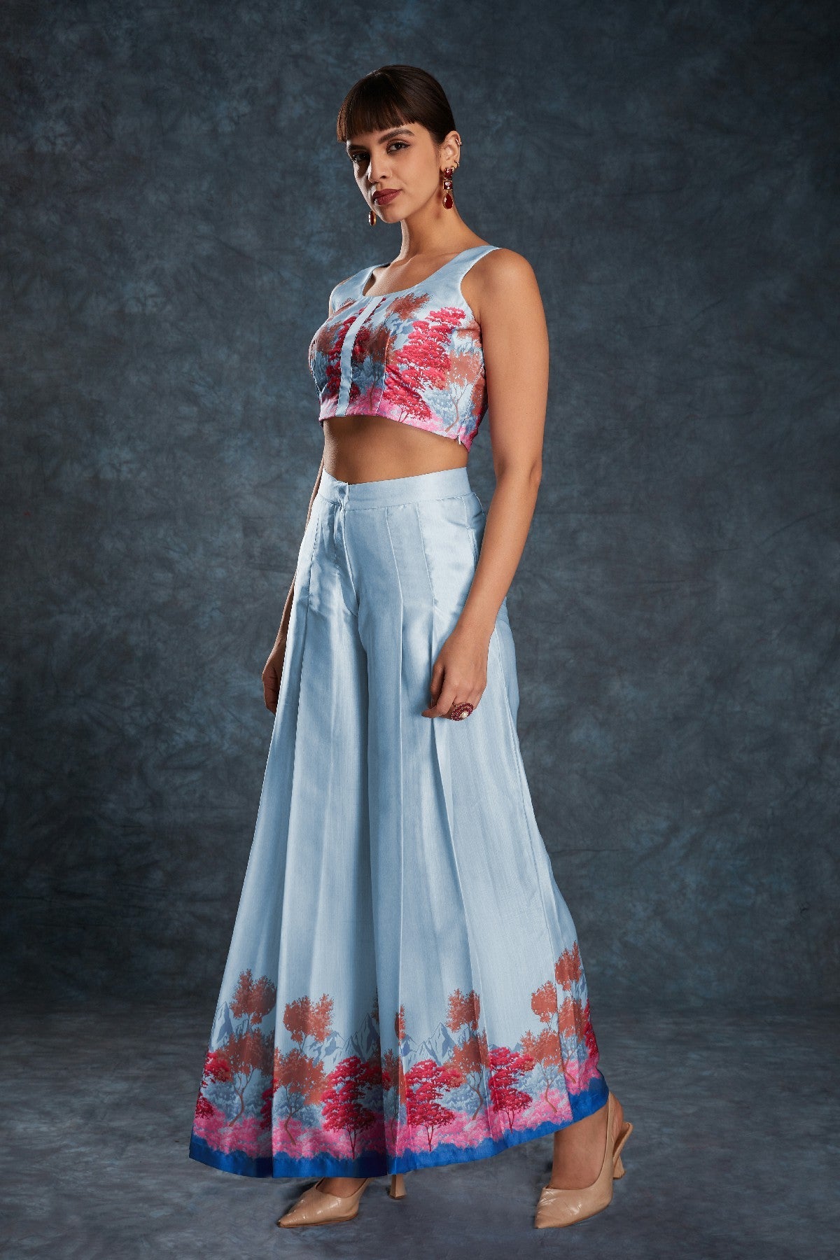 Sky Blue Satin Co-Ord Set – Luxe Comfort Meets Everyday Chic