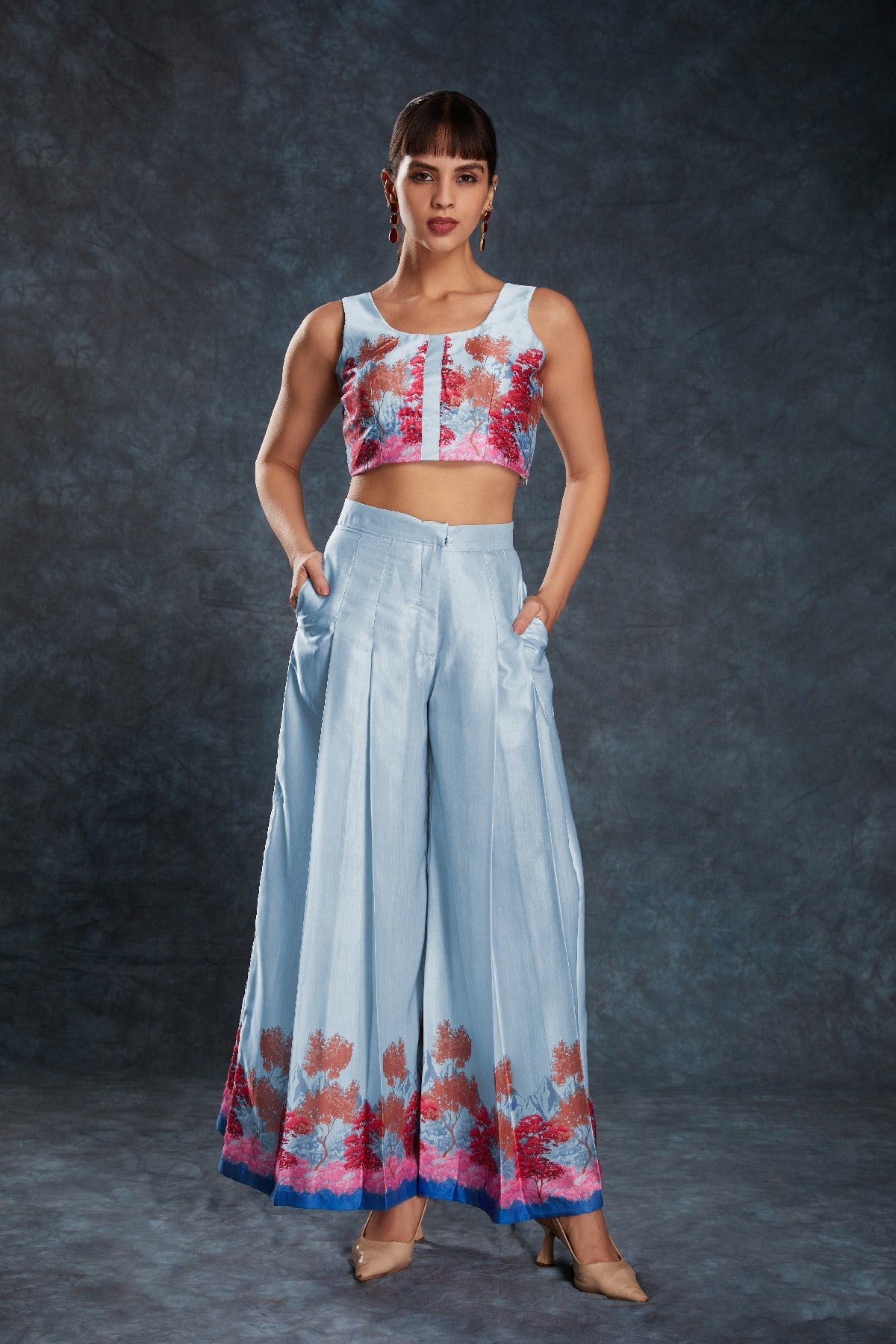 Sky Blue Satin Co-Ord Set – Luxe Comfort Meets Everyday Chic