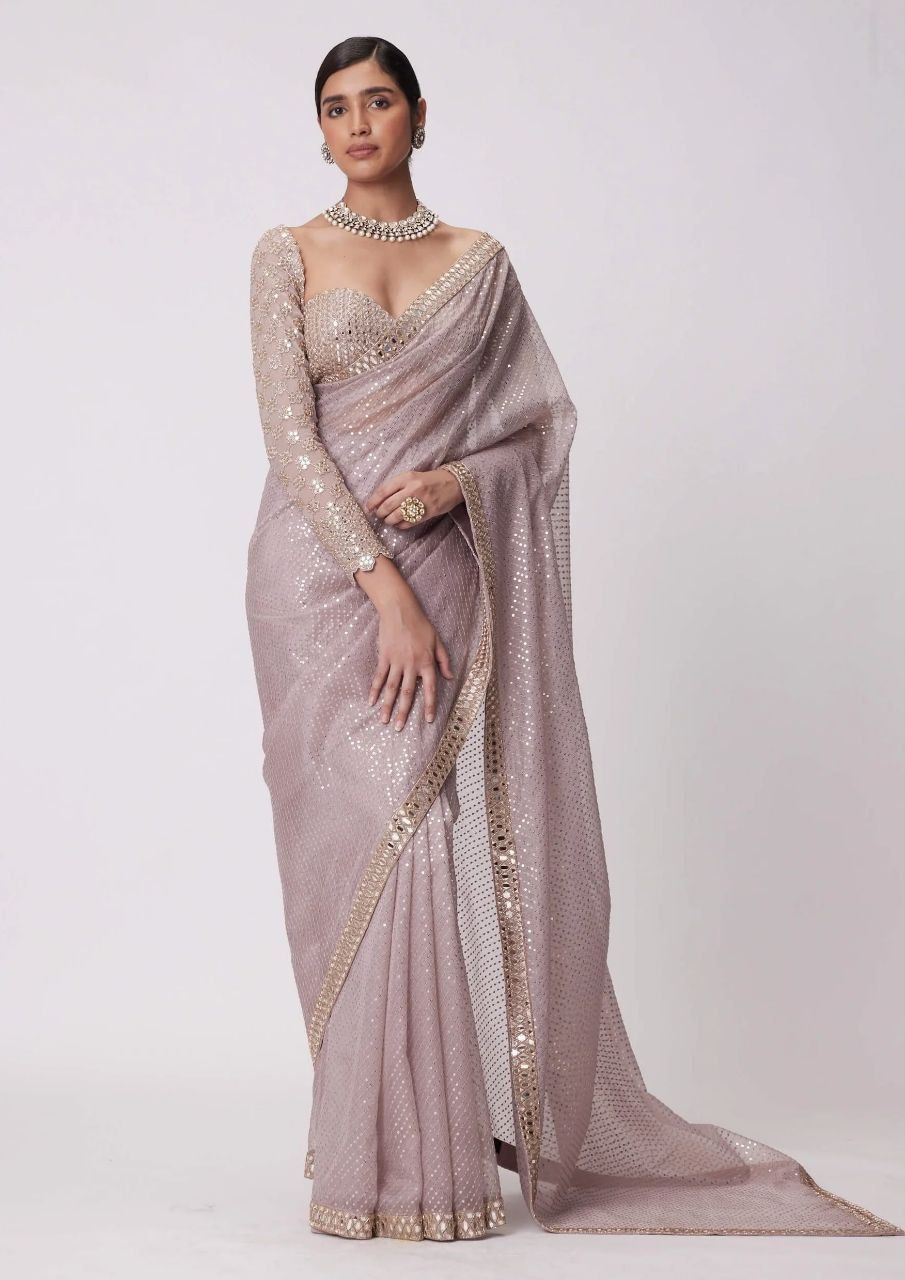 Party Wear Mirror Mystique Saree