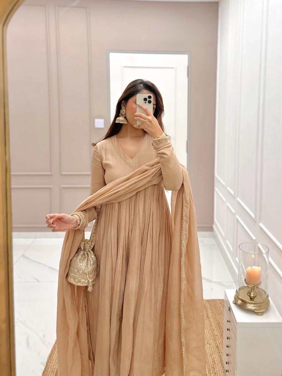 Festive Simple Hasina Anarkali Set