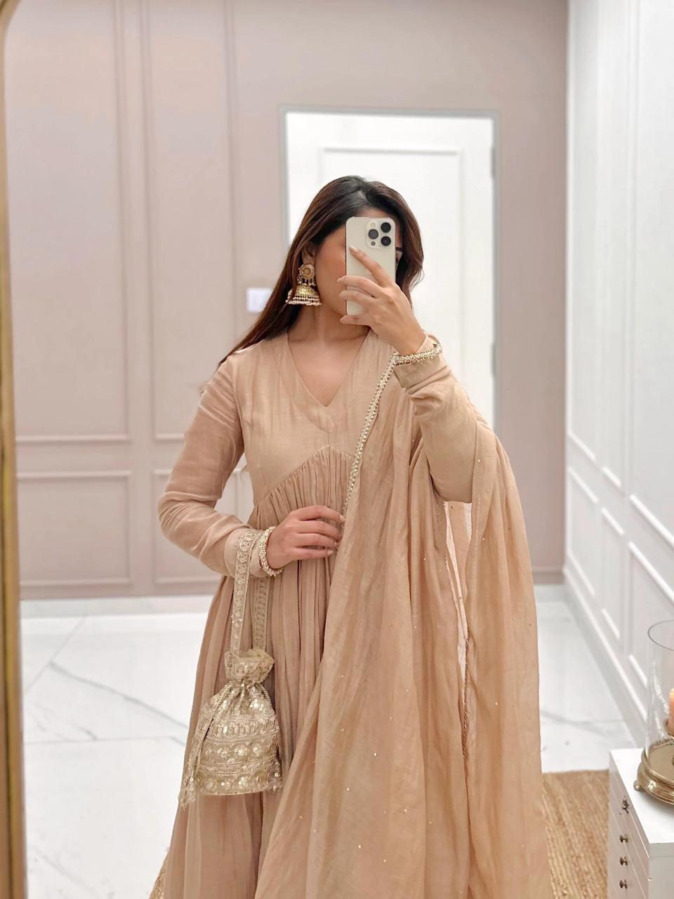 Festive Simple Hasina Anarkali Set