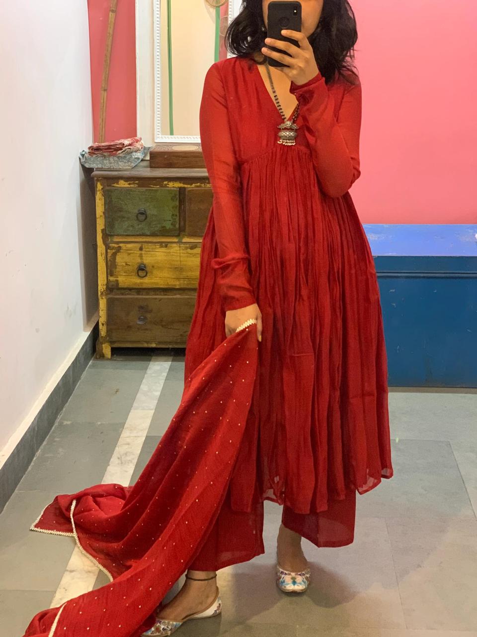 Festive Simple Hasina Anarkali Set