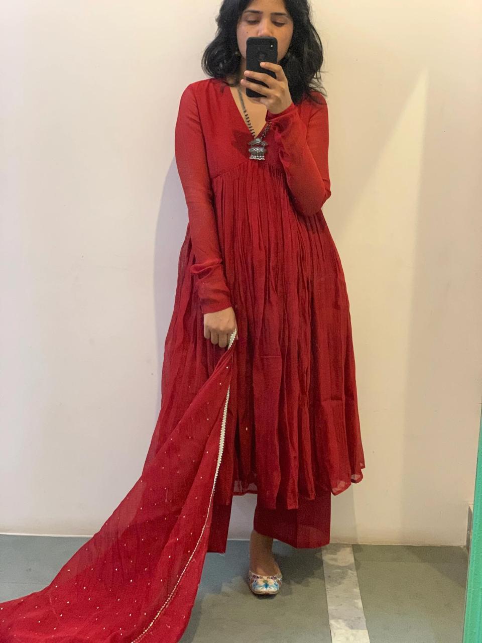 Festive Simple Hasina Anarkali Set