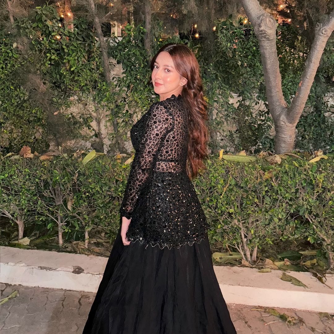 Reception Wear Designer Blazer Style Heavy Work Black Color Top With Lehenga