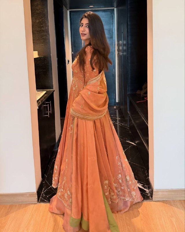 Peach Pink Sequin Embroidered Lehenga Choli Set with Dupatta for Women | Wedding & Festive Wear