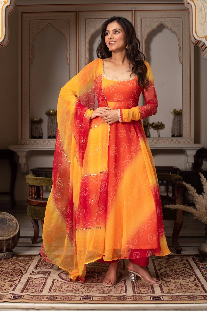 Premium Anarkali Suit Set with Dupatta & Pant – Festive & Wedding Collection