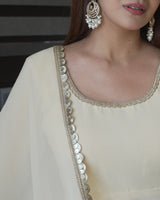 Elegant Party Wear Georgette Anarkali Kurta Set with Dupatta for Women
