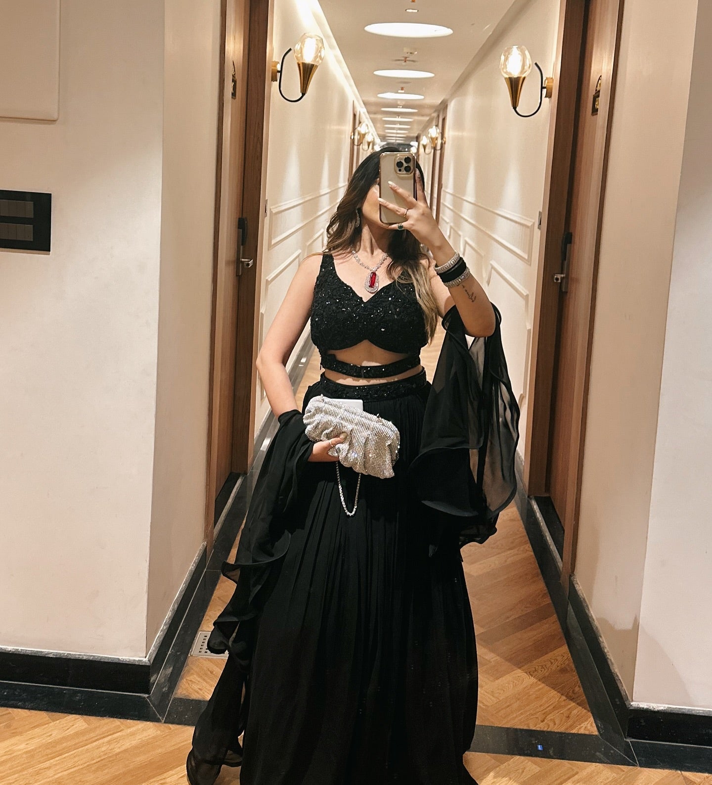 Cocktail Wear Stunning Black Georgette Party Wear Lehenga Whit Sequence Work Blouse Lehenga Choli