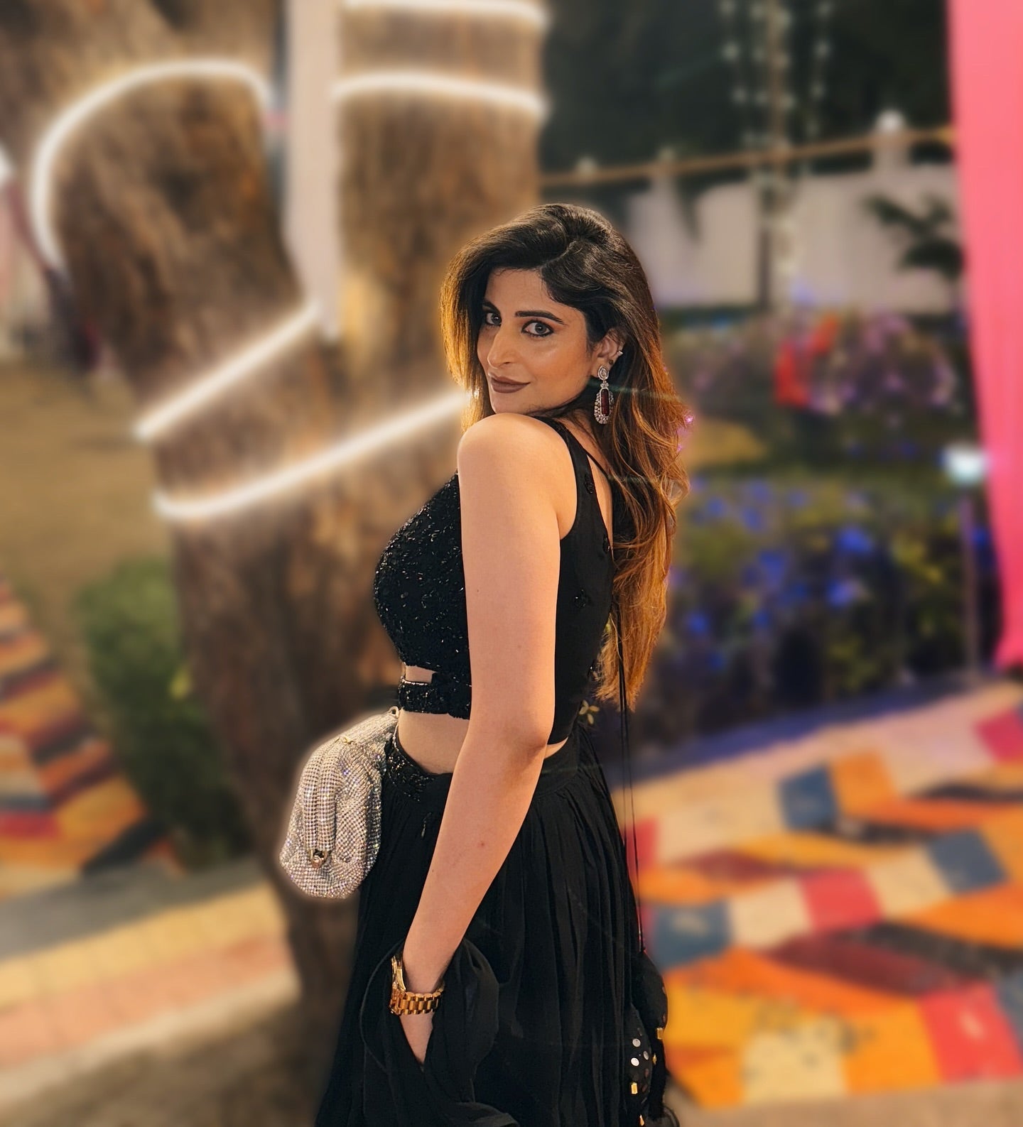 Cocktail Wear Stunning Black Georgette Party Wear Lehenga Whit Sequence Work Blouse Lehenga Choli