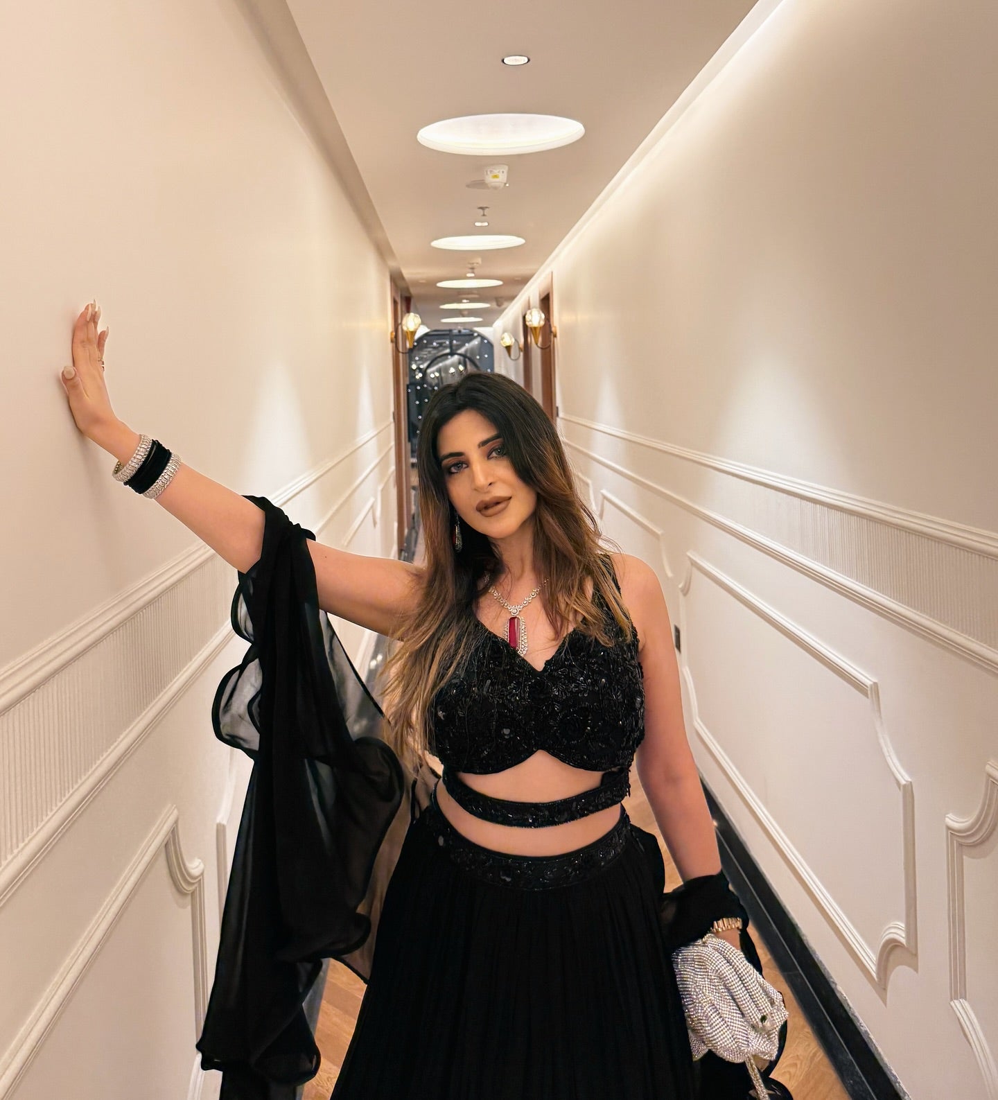 Cocktail Wear Stunning Black Georgette Party Wear Lehenga Whit Sequence Work Blouse Lehenga Choli